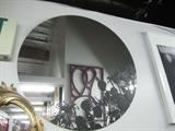 Mirror with Black Shadow Art 30 1/4" Round $50