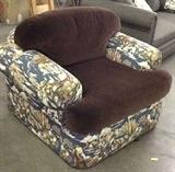 *New Shipment* Cowboy theme material with cozy brown velvet. Terrific for a rec room, lounge, study, library, great room, kids room.....