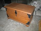*New Shipment* Beautiful wood trunk 33 3/4" X 18"D X 19 3/4"H Good size. Excellent condition $200