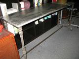 Long Industrial Metal Consol. There is another picture posted with more detail of the legs