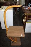 Vintage sidetable with attached light