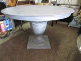 Metal Pedestal Table by Restoration Hardware