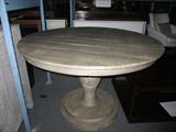 Grey Wood Pedestal Table