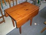 PINE DROP LEAF END TABLE