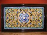 Handmade/hand painted framed Tile from Middle East