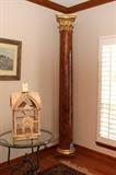 8' Decorative column, Decorative bird cage
