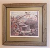 Ben Hampton, Pondering Quail (Framed by Hampton Studios)