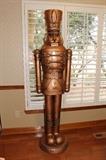 6 ft bronzed nutcracker