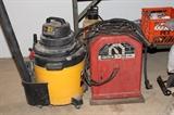 Lincoln arc welder, shop vac