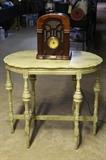 Antique radio table 