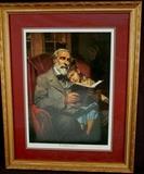 24 - The Christian General by William Maughan, reading a little boy the Bible, 26in. X 33in.