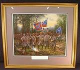 28 - The War Council, Confederate Generals, Polk, Brag, Beauregard, Johnston and Hardee at Shiloh, April 5, 1862, 34in. X 38in.