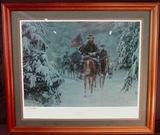 31 - The Ghost Column by Mort Kunstler, Col. Nathan Bedford Forrest, FT. Donelson, TN, Feb. 16, 1862, 26in. X 30in.