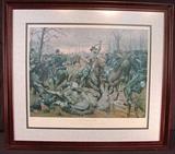43 - Southern Steel, Major Gen. Nathan B. Forrest, Battle of Okolona, Feb. 22, 1864, 31.5 x 35.