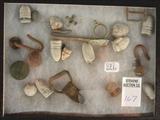 167 - Civil war bullets and other things found on the battlefield.