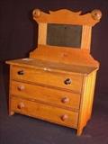 194 - Doll house dresser ca. 1900, 13in . T, 10in. W, 6in. D.