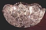 198 - American brilliant cut glass bowl, 4in. T, 8in. Dia.