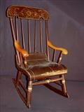 206 - Hitchcock child rocker, 29in. T, 13in. W, 15in. D.
