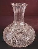 199 - Brilliant cut glass carafe, 8in. T.