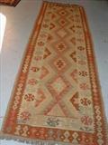 406 - Heriz hall runner, 2ft 7in. x 9ft 11in