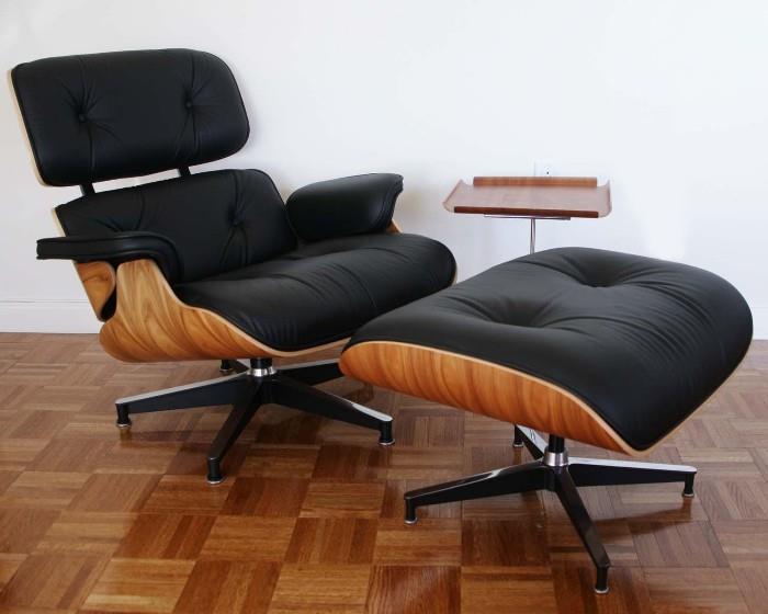 Eames Chair with Matching Ottoman