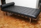 Mies Van der Rohe by Knoll Leather Daybed/Couch (original cost $5,785.65). Length 76, width 39, height 17 inches