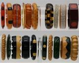 A Sample of Many Vintage Bakelite and Acrylic Bangle Bracelets to be Sold Individually and in Lots