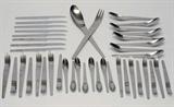 Georg Jensen Stainless Flatware Service for 8 plus Salad Fork and Spoon