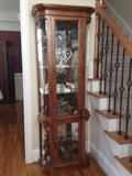 curio..great size for foyer and all collectibles are for sale as well..very nice items