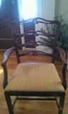 arm chair..a pair and 4 side chairs