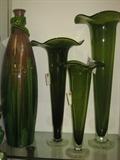 Huge selection of Glass & China vases in all sizes and colors.