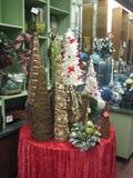 Decorative Christmas items.