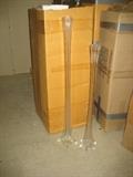 Bulk quantities of glass vases.