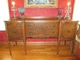 SHERATON STYLE BUFFET
CENTER DRAWERS FLANKED BY CABINETS
