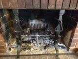 Fireplace antique andirons