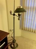 Vintage toleware floor lamp