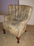 Vintage chintz wingback chair