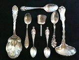 Assorted sterling serving pieces