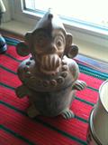 Mexican 2 part clay figure