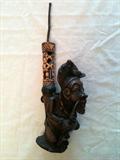 Bronze & ?ivory? pipe from South Africa