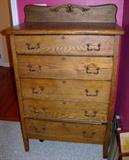 ANOTHER TALL OAK DRESSER