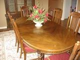 Dining Room Suite with Captain's chair and five regular chairs to match.