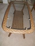 Brand new Rattan table - can be used indoors or outdoors