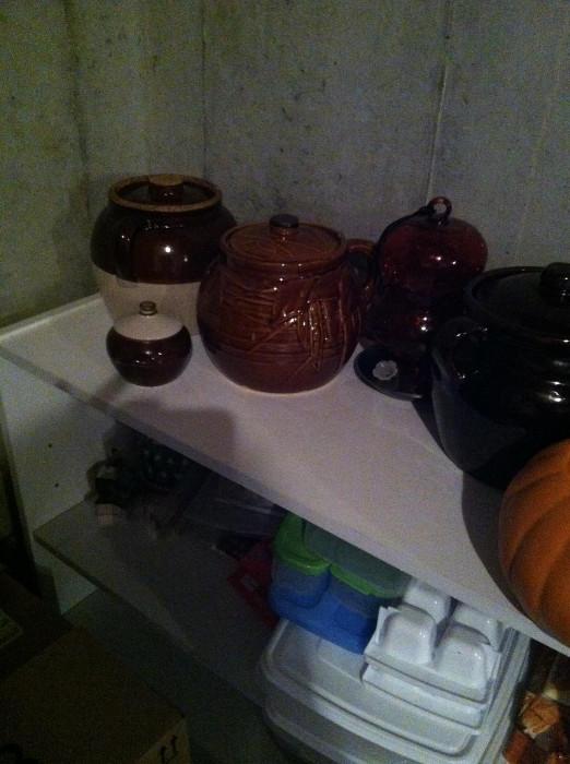 Collectible bean pots