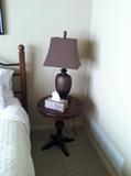 Bedside table & lamp
