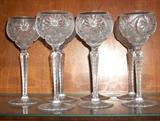 Crystal stemware.