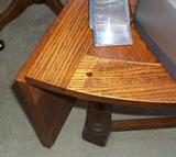 Unusual semi-round desk.