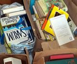 Contemporary and vintage books.