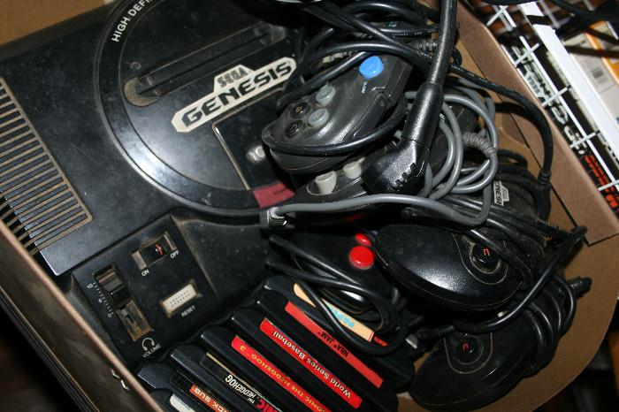 Vintage Sega Genesis with Games!
