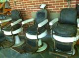 3 Berninghaus - "Hercules" Barber Chairs from Original Raleigh Barber Shop on Wilmington St.